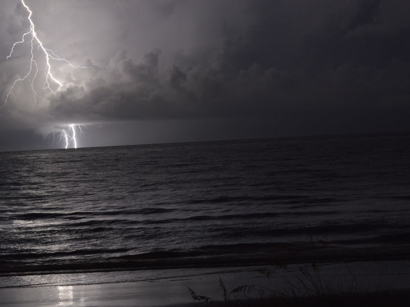 Deck View Thunderstorm